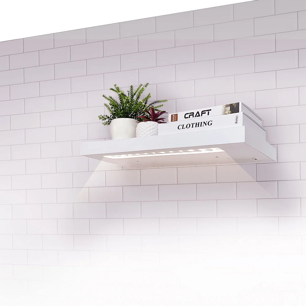 Étagère murale lumineuse à LED L.60 cm