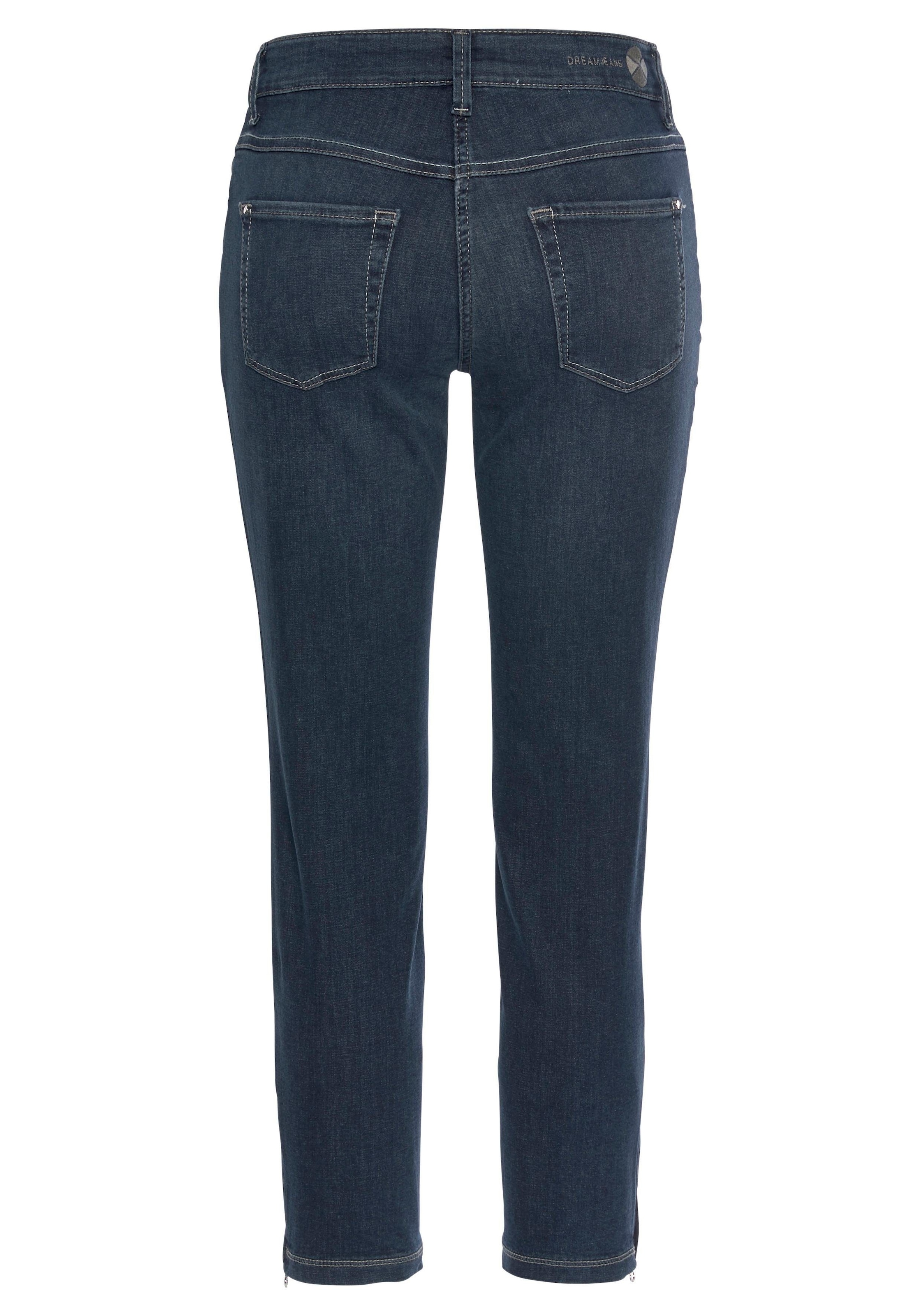 MAC 7/8-Jeans »Dream Chic« verkürzte Form mit Reissverschluss