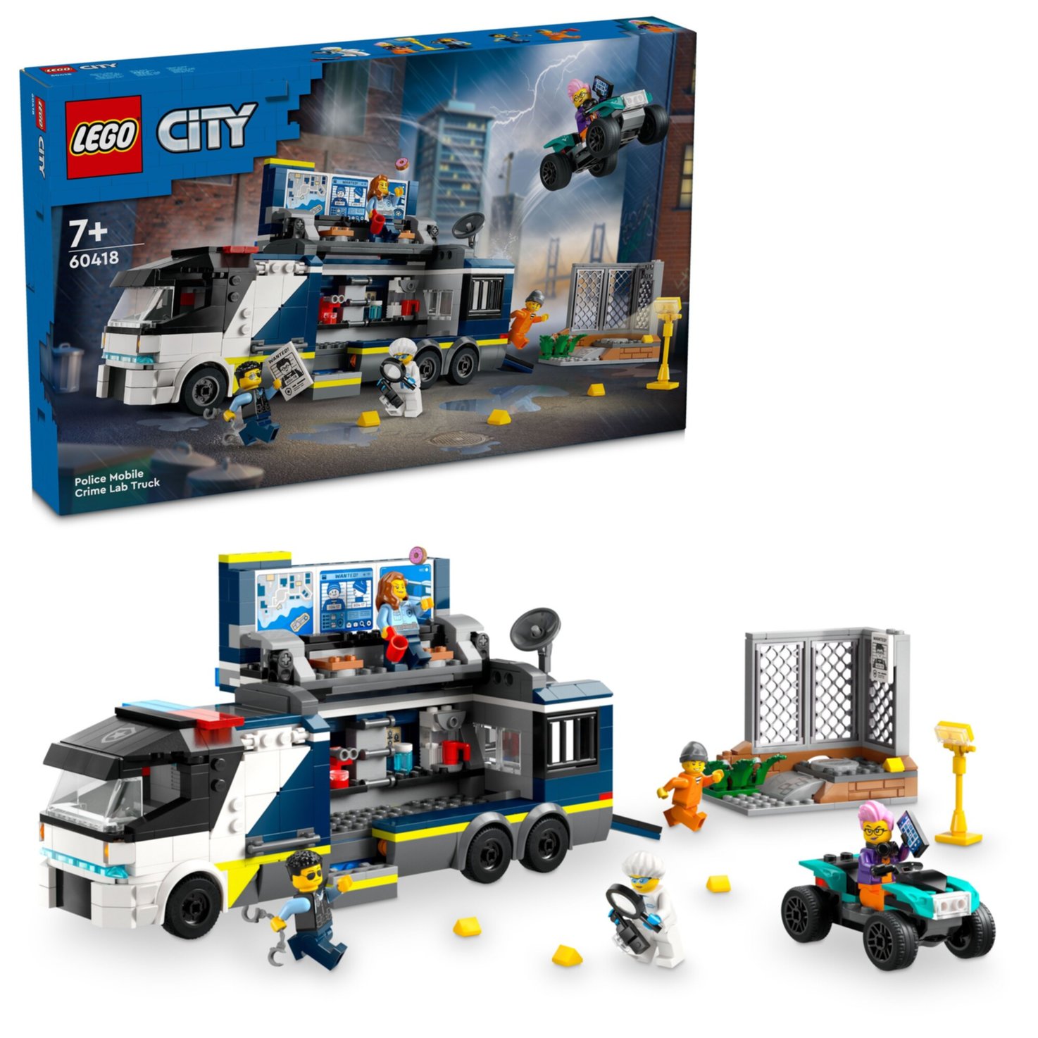 LEGO® City 60418 Polizeitruck mit Labor ab 7+ Jahren