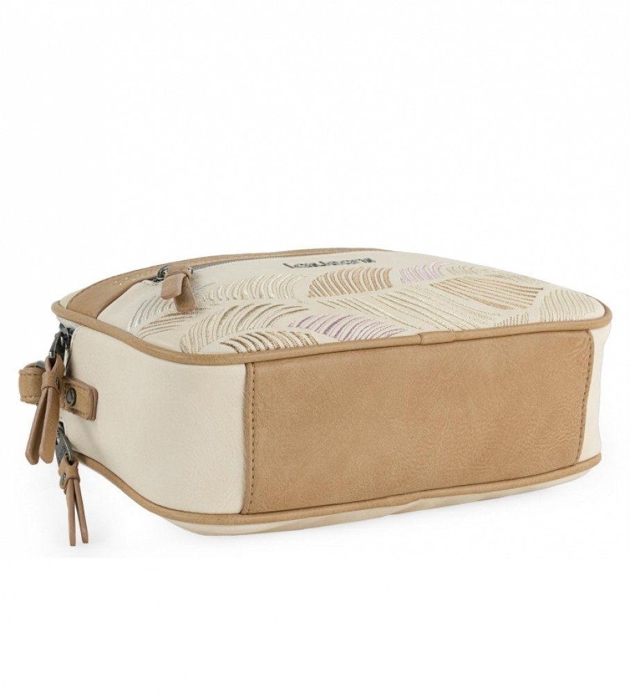 Bolsa transversal Lois Galatea bege, marrom