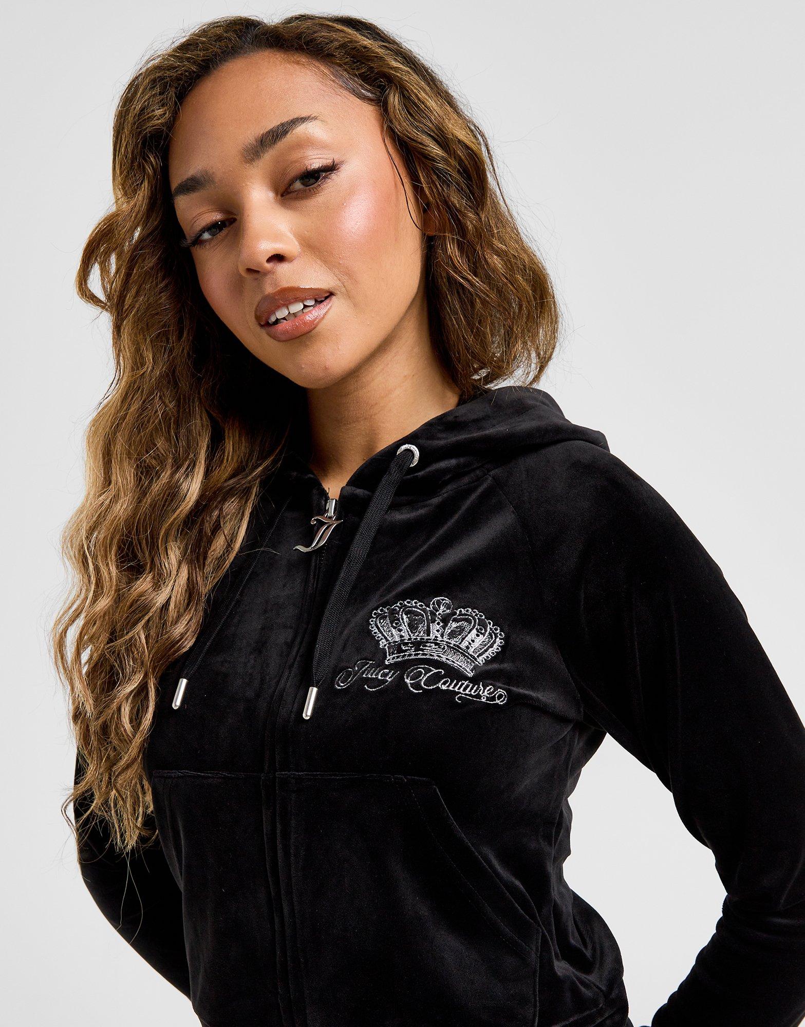 JUICY COUTURE Sweat à Capuche Zippé OG Velours Zippé Femme