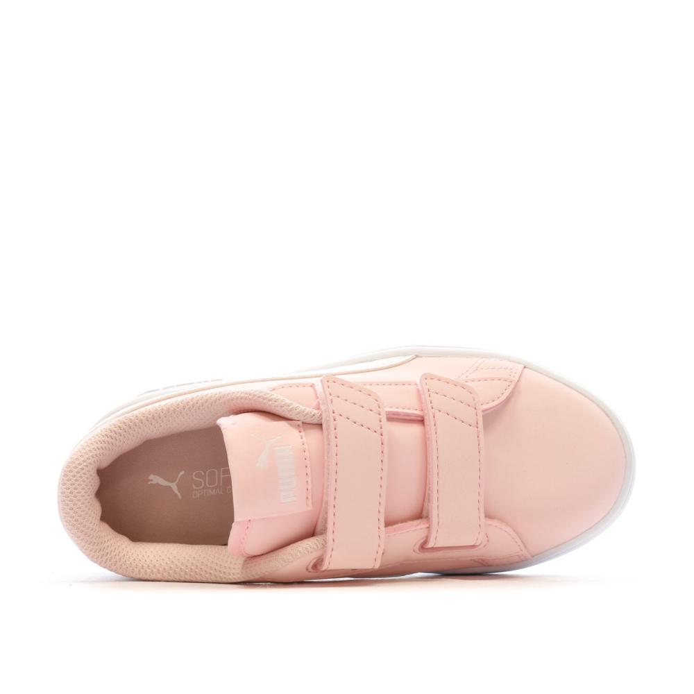 Puma Baskets à Scratchs Rose Puma Smash 183