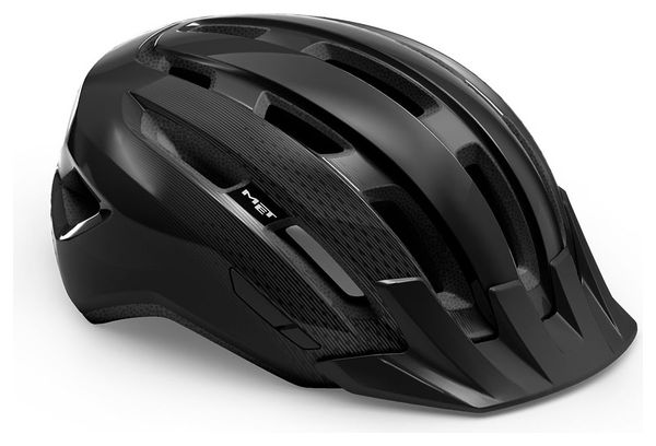 Casque Met Downtown Mips Noir Brillant