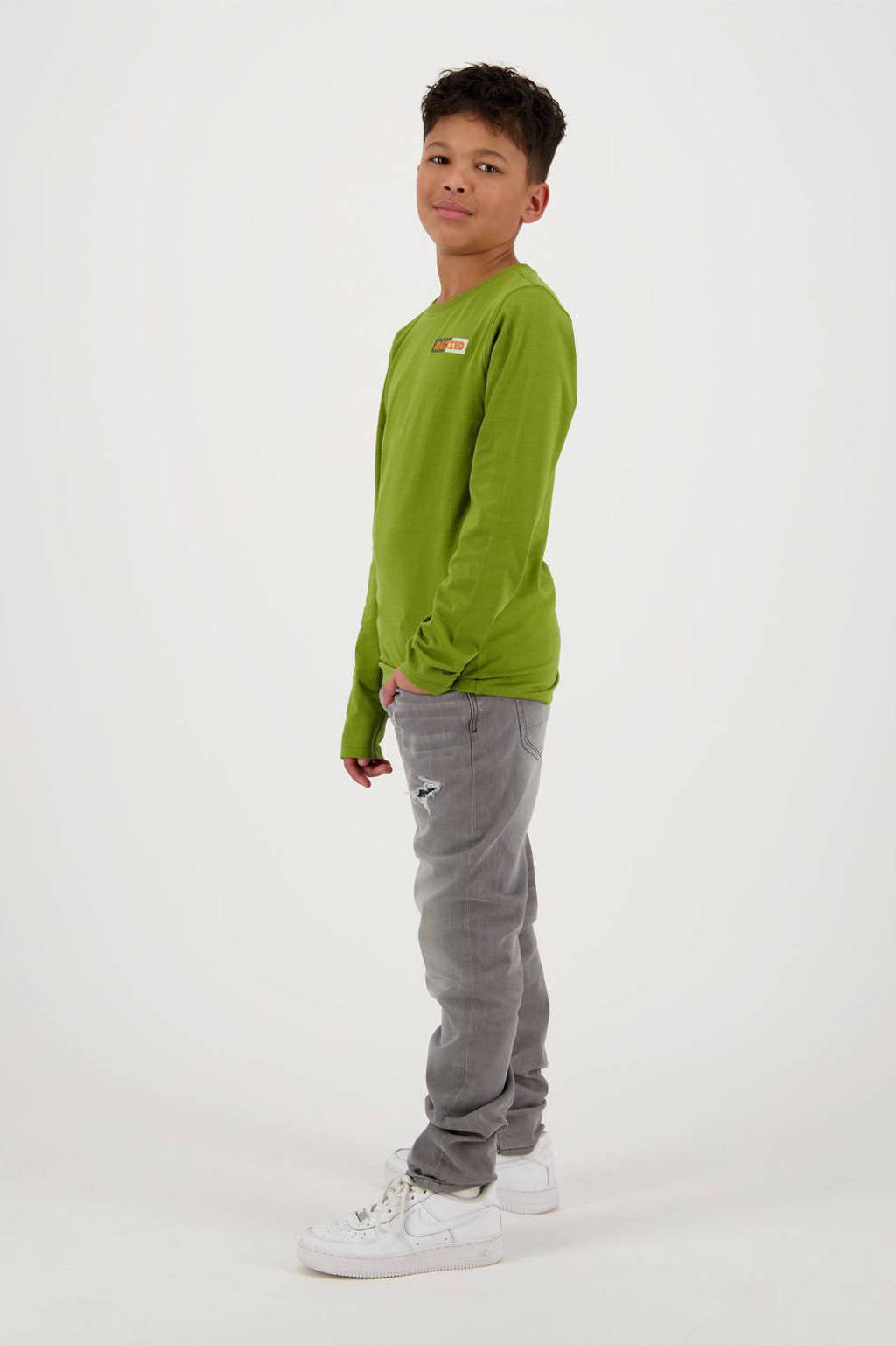 Raizzed longsleeve Jayden met tekst groen