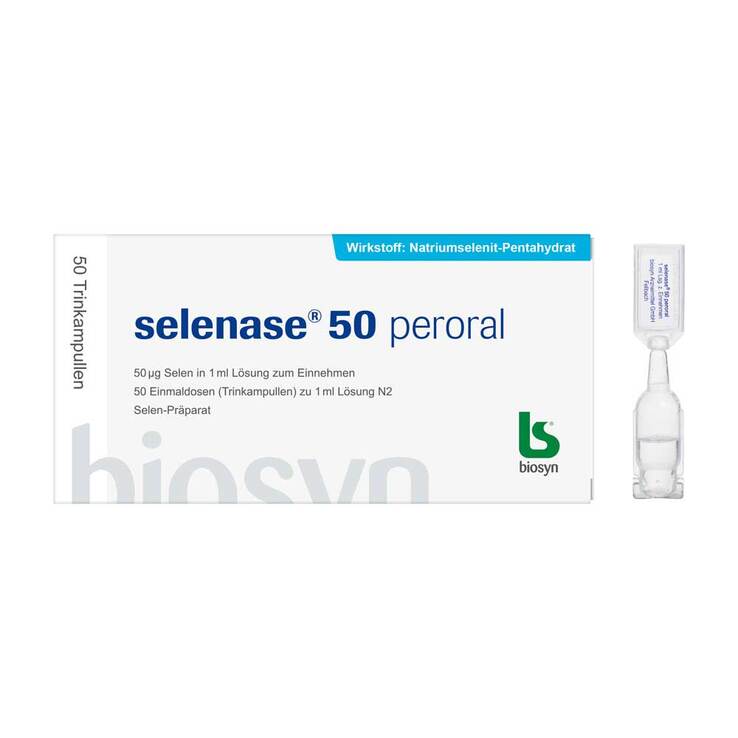 selenase® 50 peroral gebrauchsfertige Trinkampulle, 50X1 ml