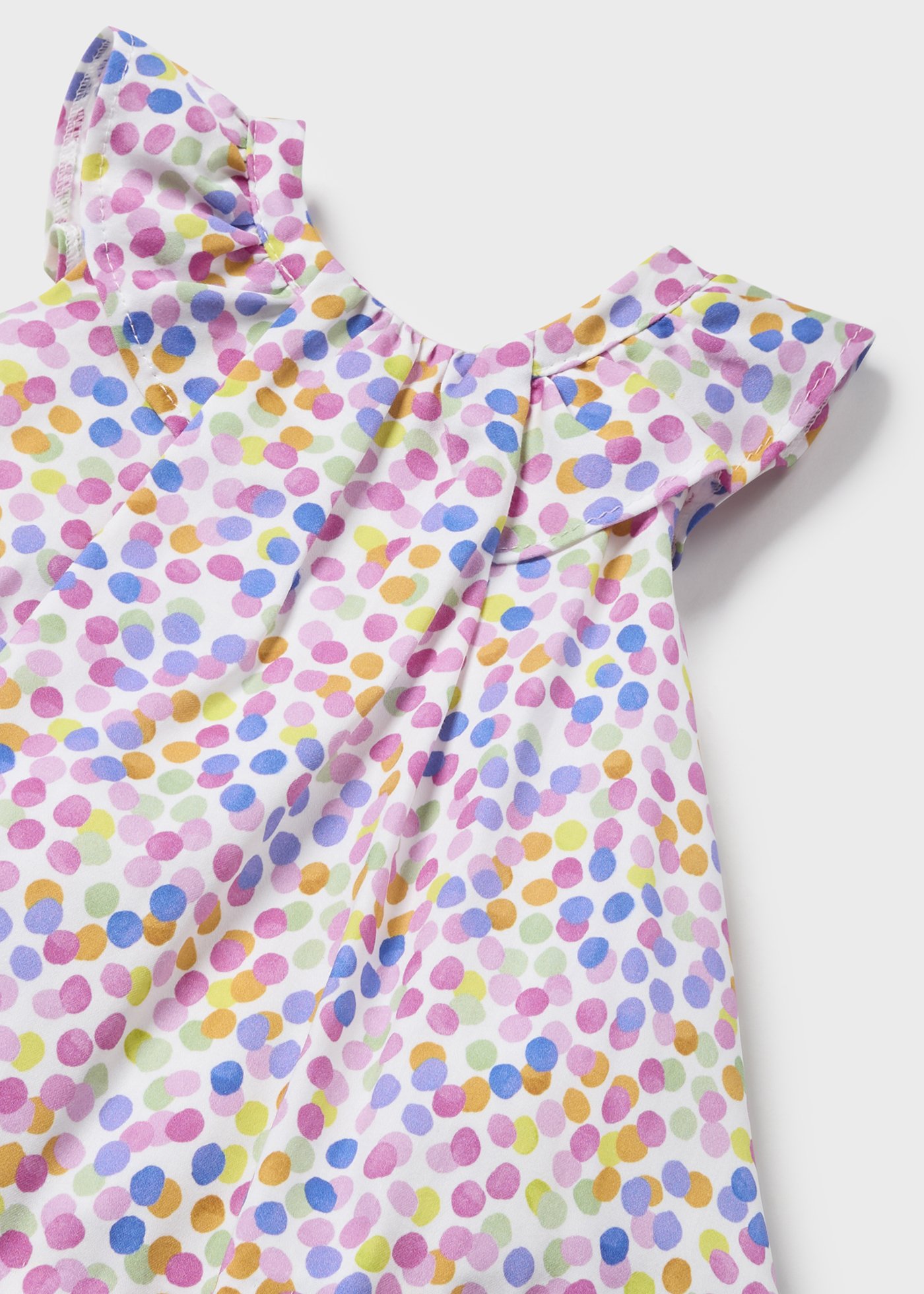 Vestido de fralda estampado em cetim Juicy para recém-nascido