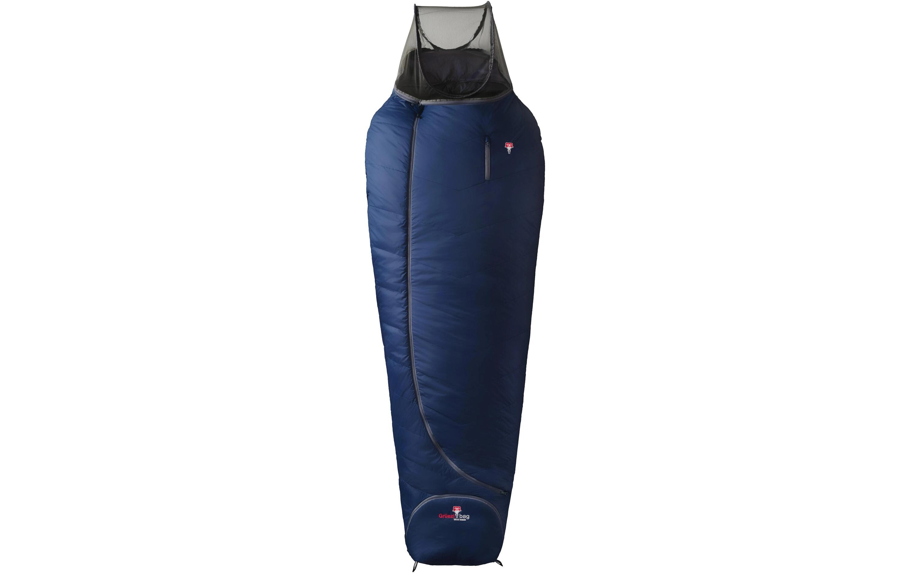 Schlafsack Biopod Wolle Zero Nylon, Night Blue<br>Hochwertiger leichter Schlafsack