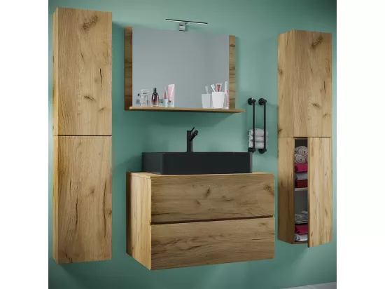 5 pcs. lavabo salle de bain 80 cmLendas XL