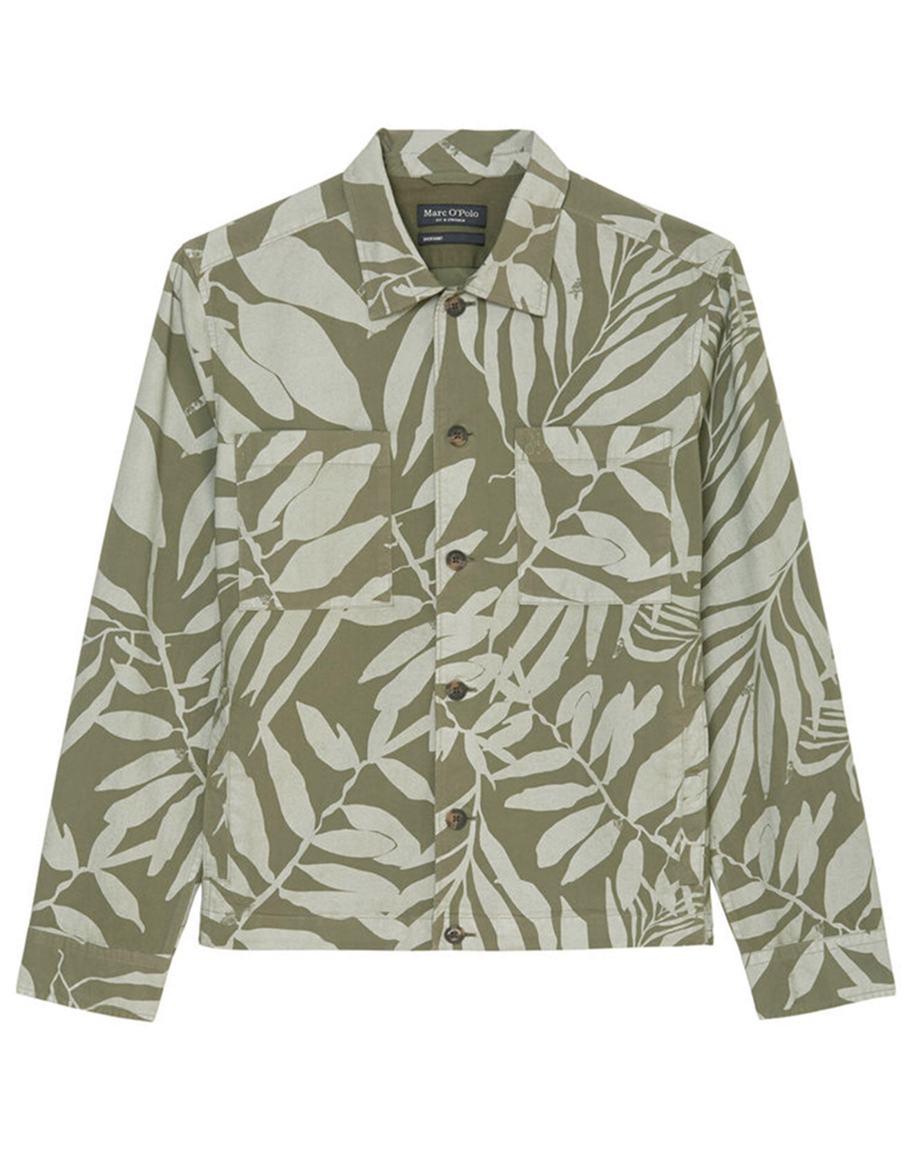 Marc O'Polo Veste Trucker Coton Bio kaki clair
