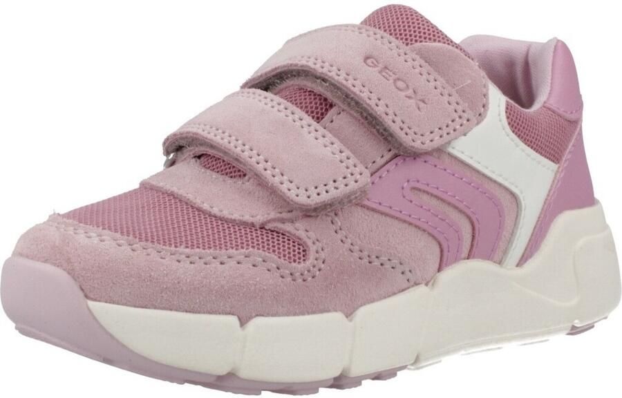 GEOX FLEXYPER MINI PEUTERMEISJES Sneakers ROZE DONKERROZE