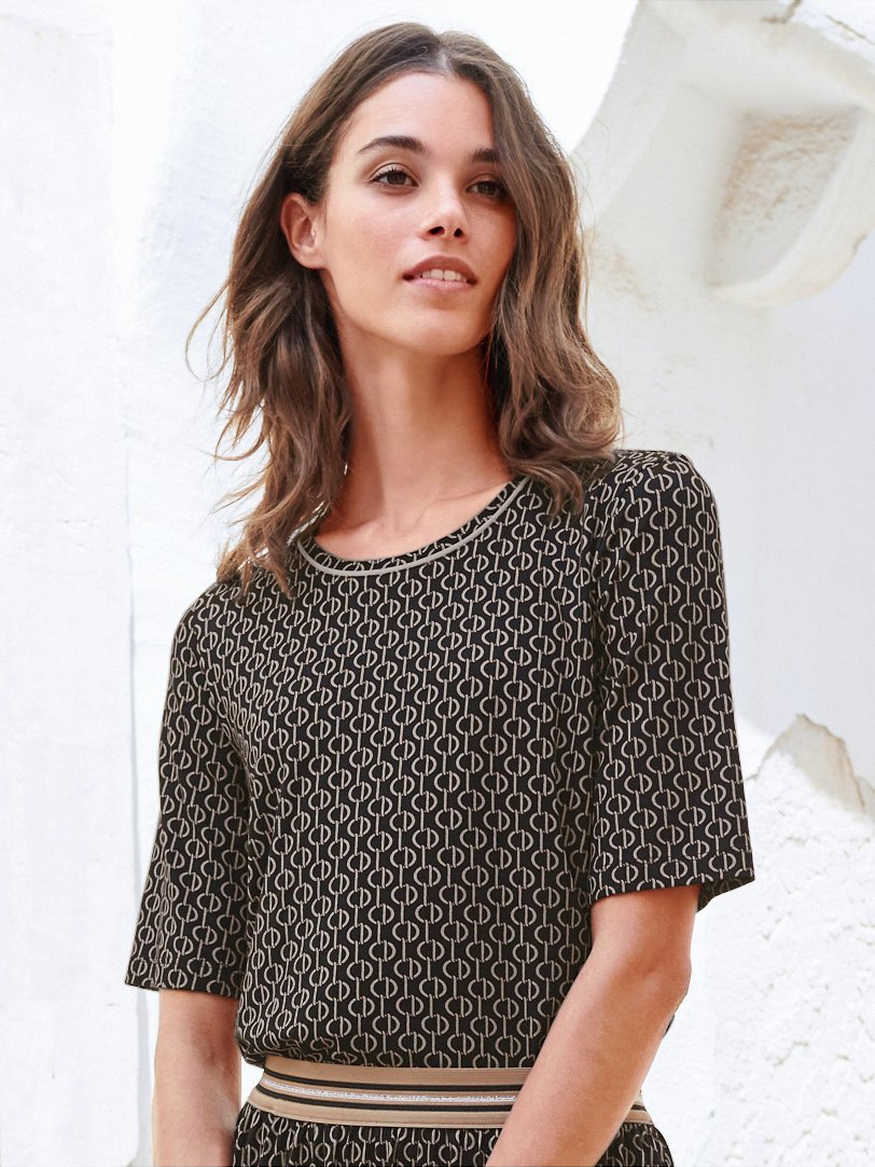 Rundhals-Shirt