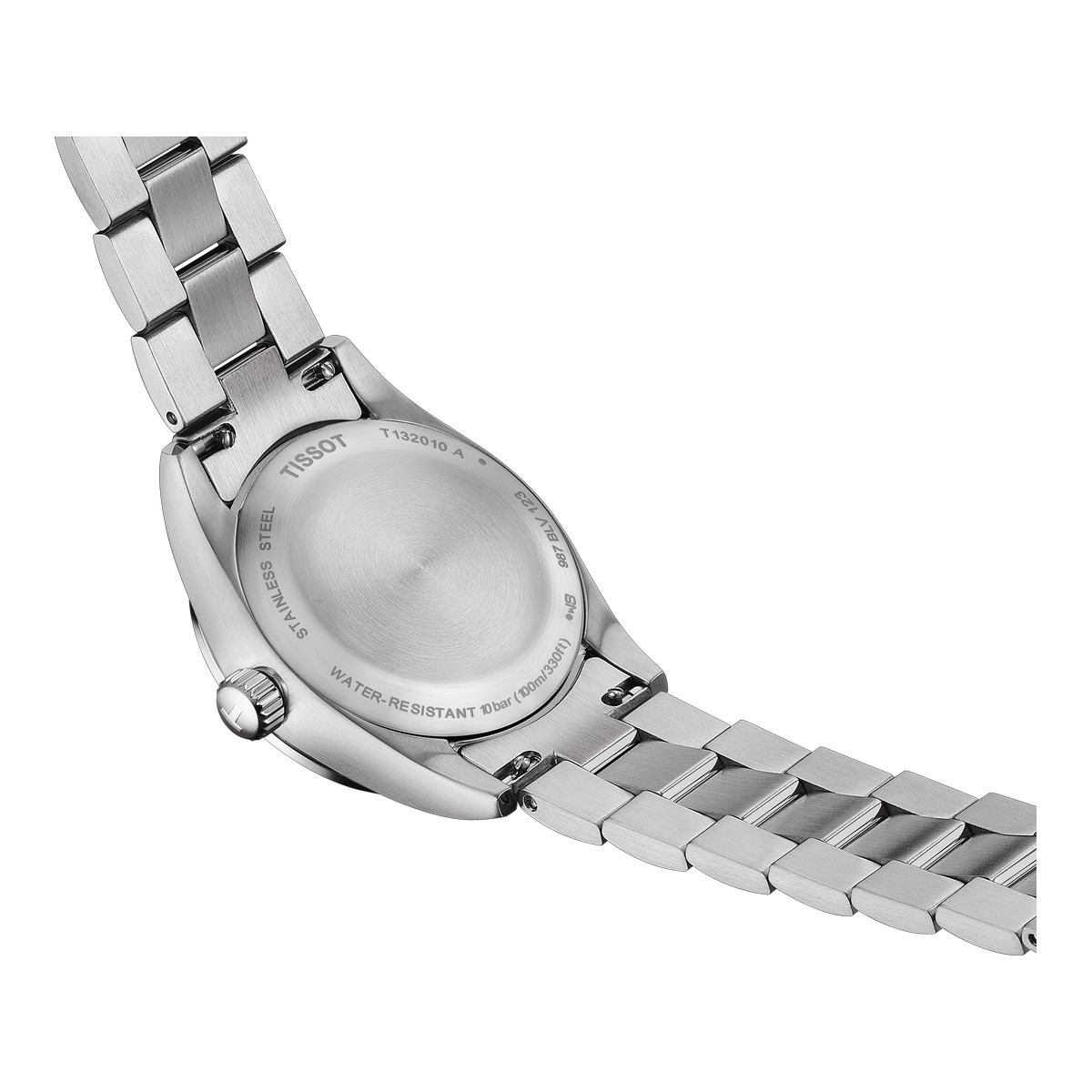 Montre Tissot femme acier cuir blance