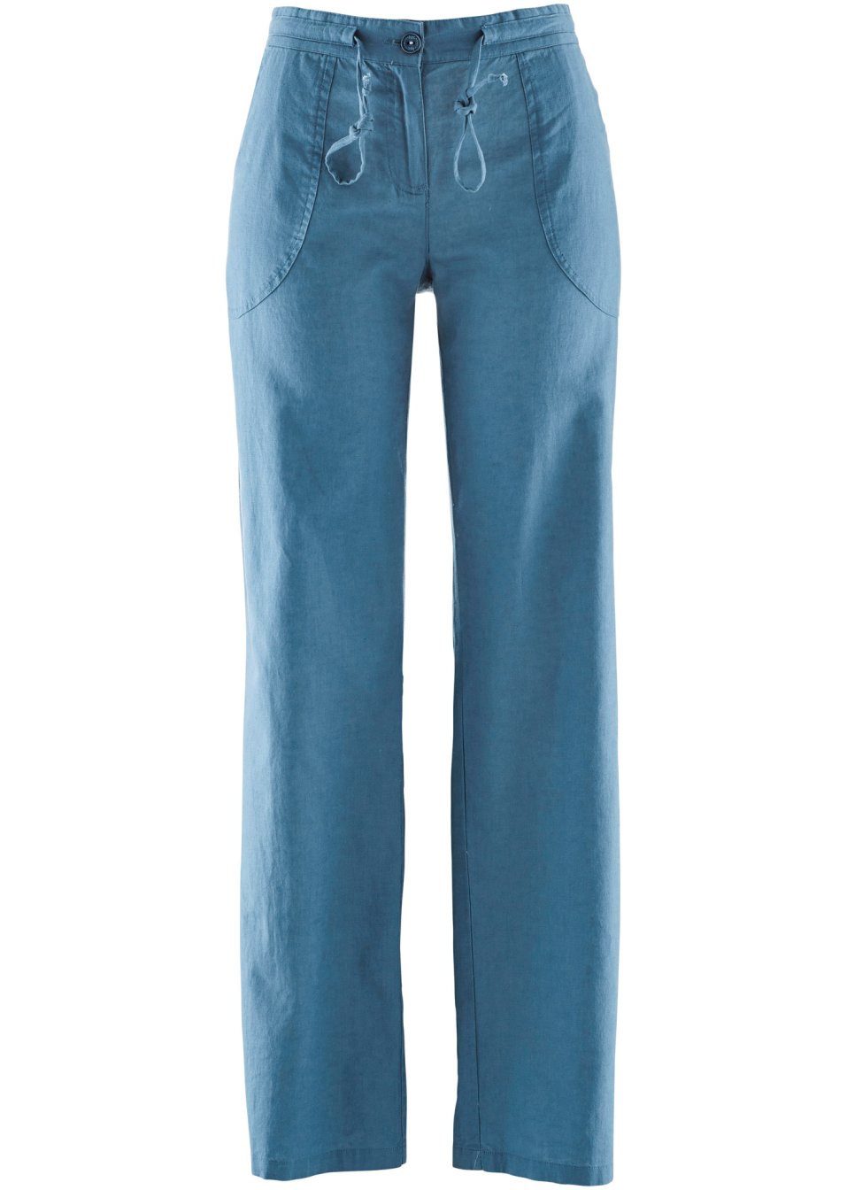 Pantalon large en lin majoritaire