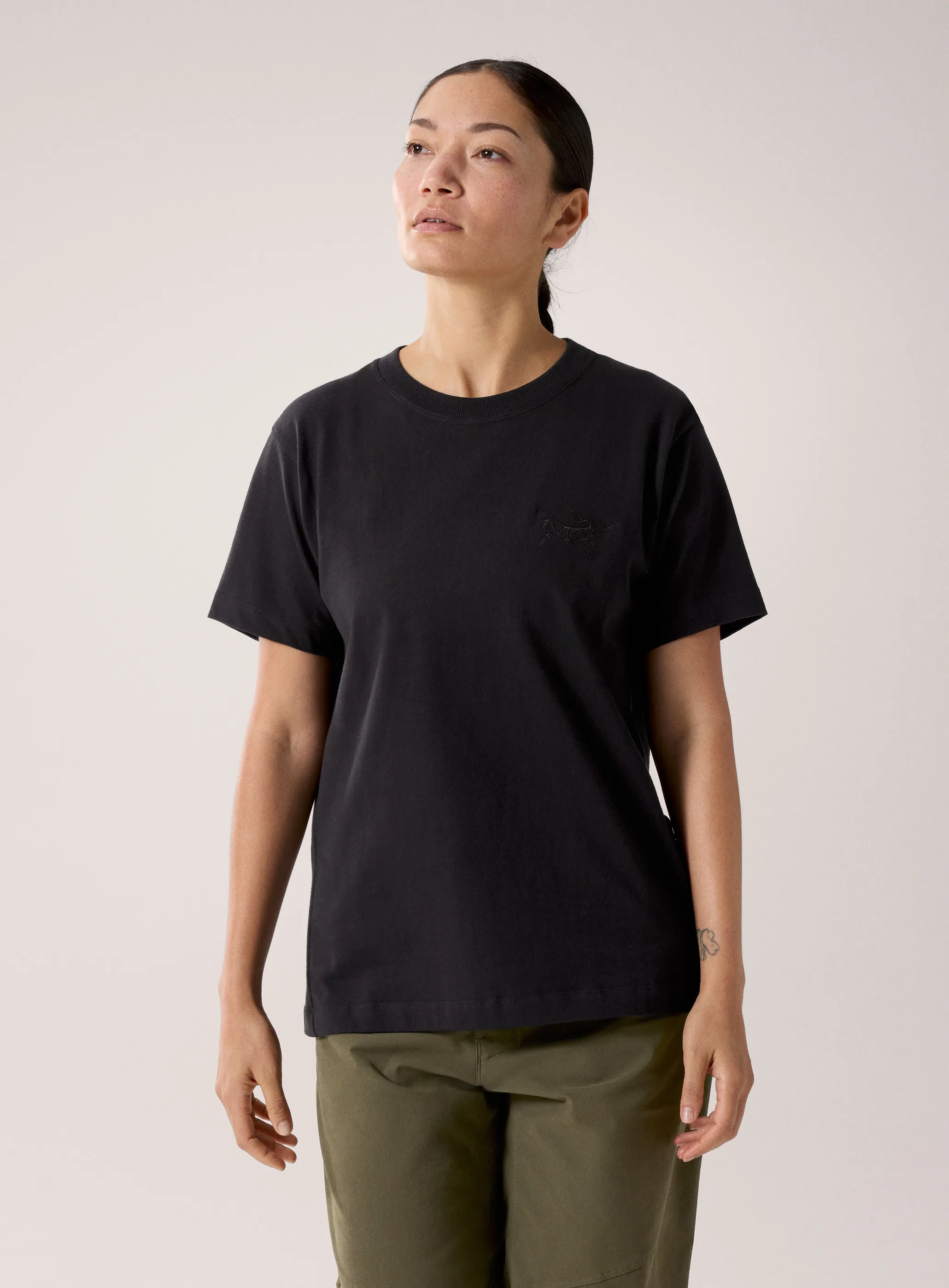 Arc'teryx Kragg Cotton Little Bird Crew Ss W Black/Black