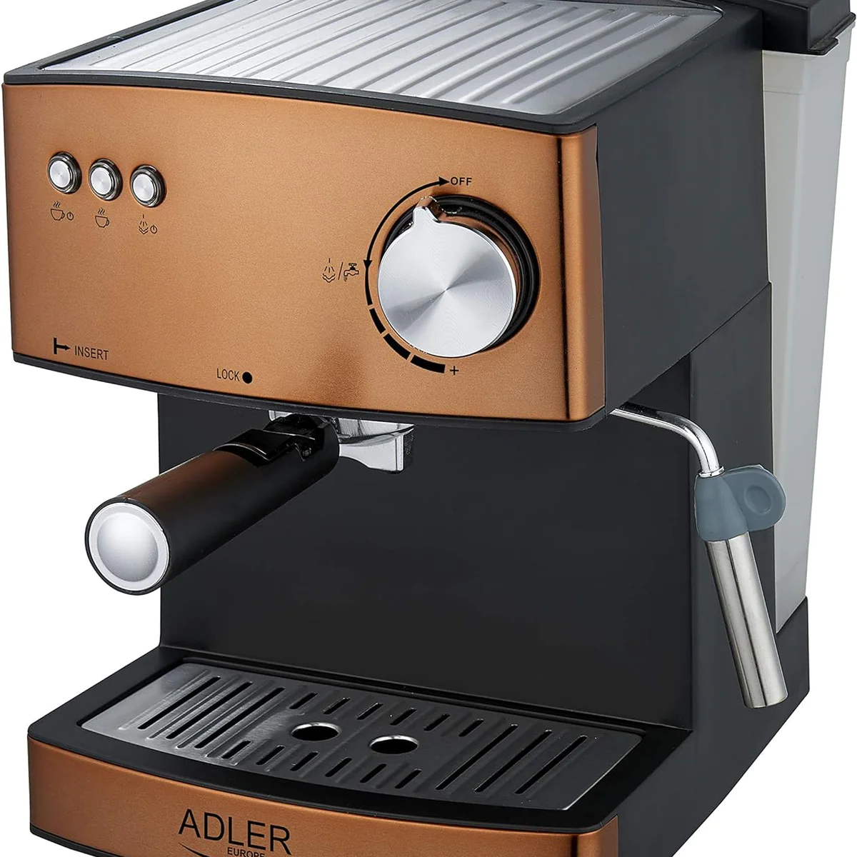 machine à expresso de 15 bars 850W or noir Adler