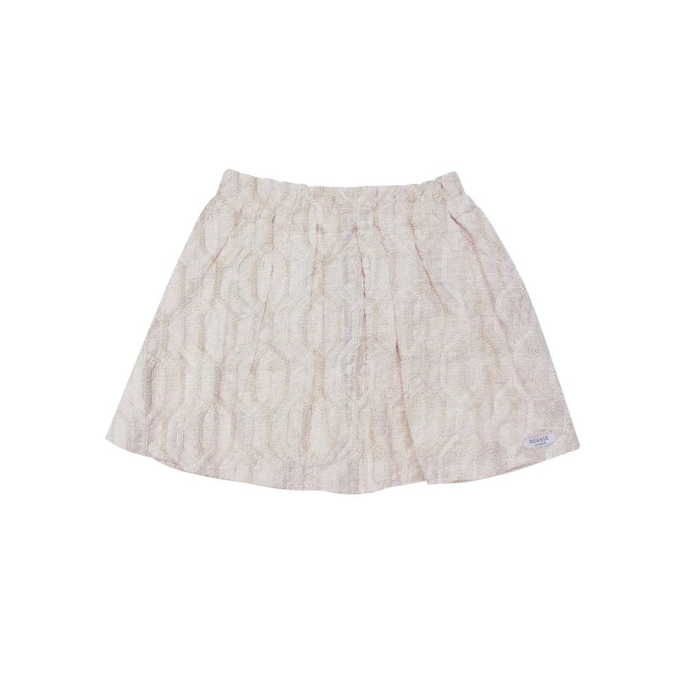 Raylen Skirt | Soft Taupe - Rose Chain