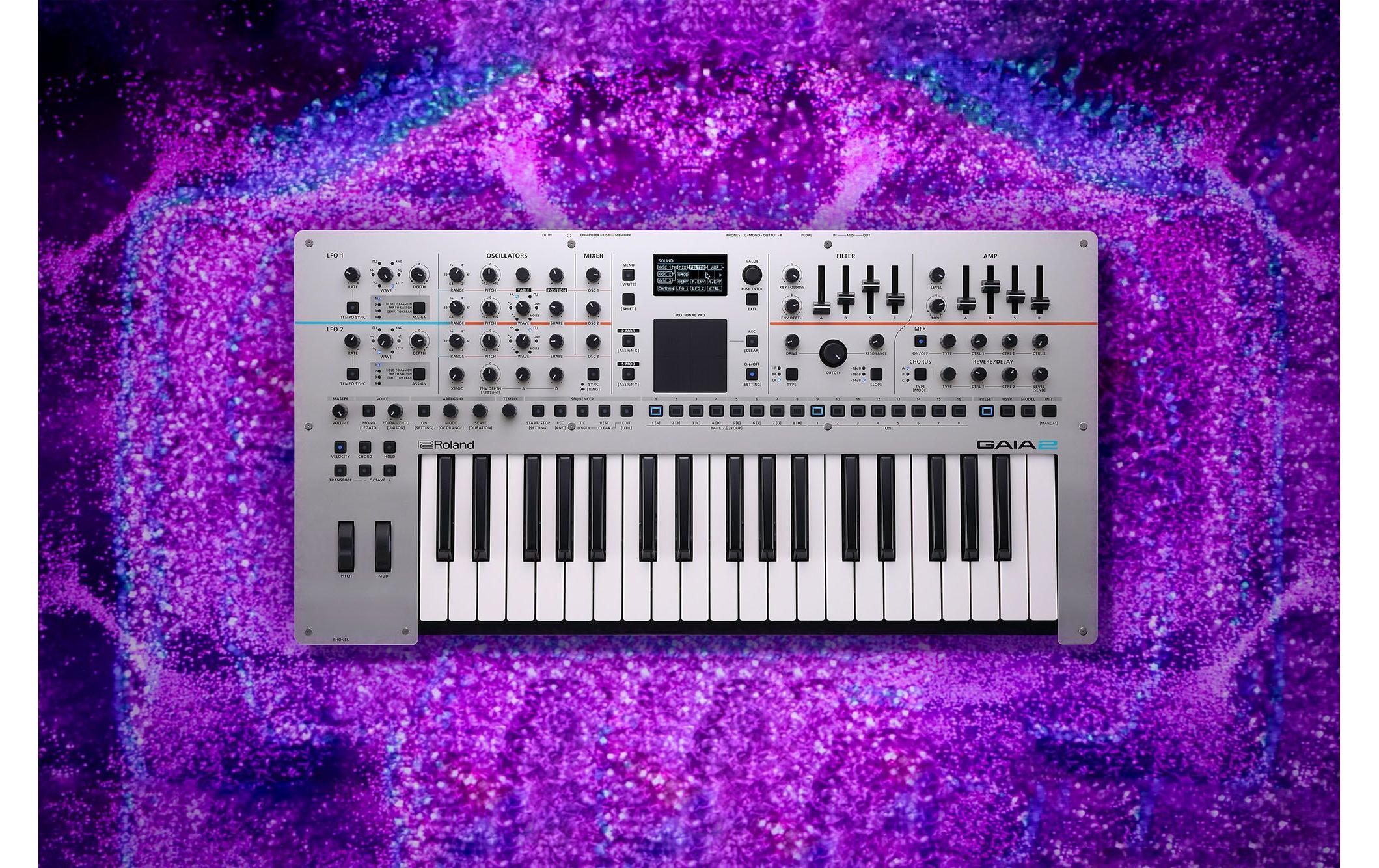 Synthesizer Gaia-2<br>Leistungsstarker Synthesizer mit modernen Klangmöglichkeiten