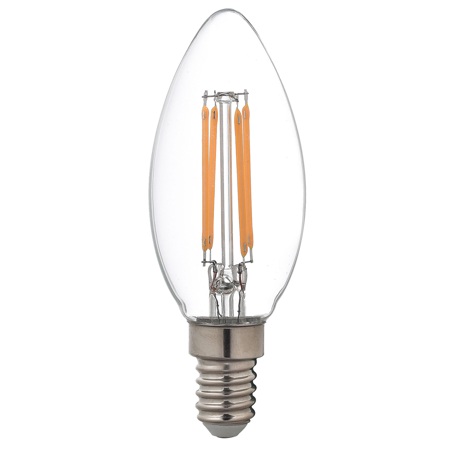 LAMPURA LED-Filament Leuchtmittel -C35 - E14 - klar - 4,5 Watt