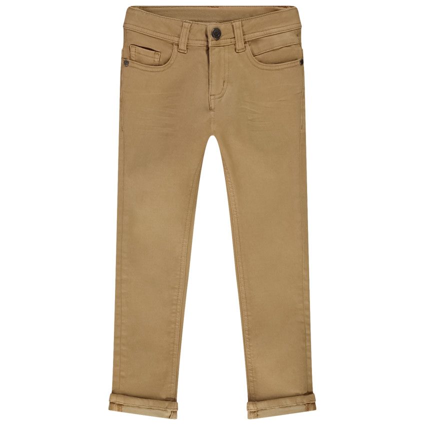 Jean slim en denim uni pour garçon - Moutarde