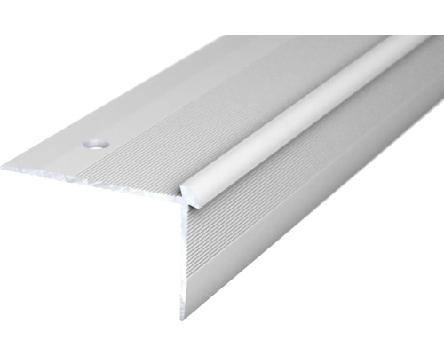 Aluminium traprandprofiel, zilver, 39 mm x 2,5 m