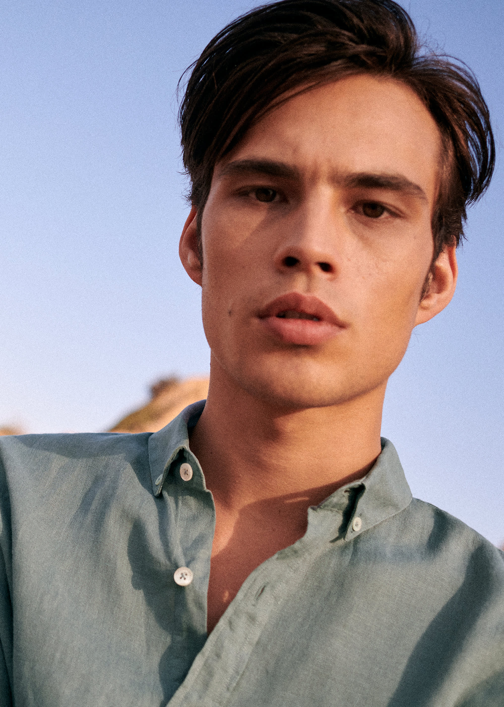 Chemise Charlie Lin - Bleu Acier - POUR LUI 5906577