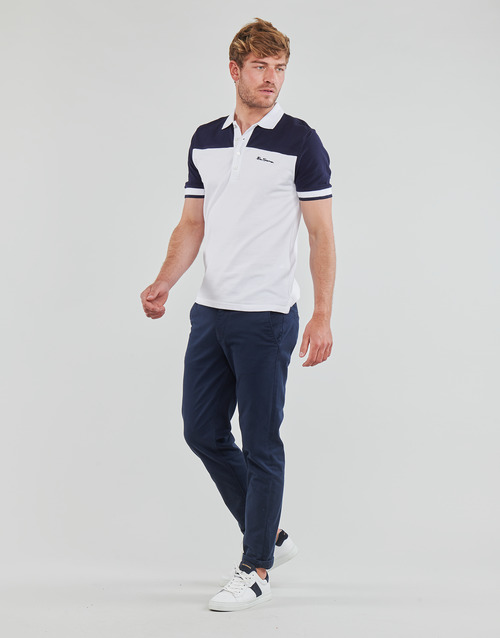 Ben Sherman - COLOUR BLOCK - Marine / Blanc