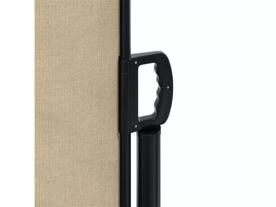 Auvent latéral rétractable beige 140x600 cm