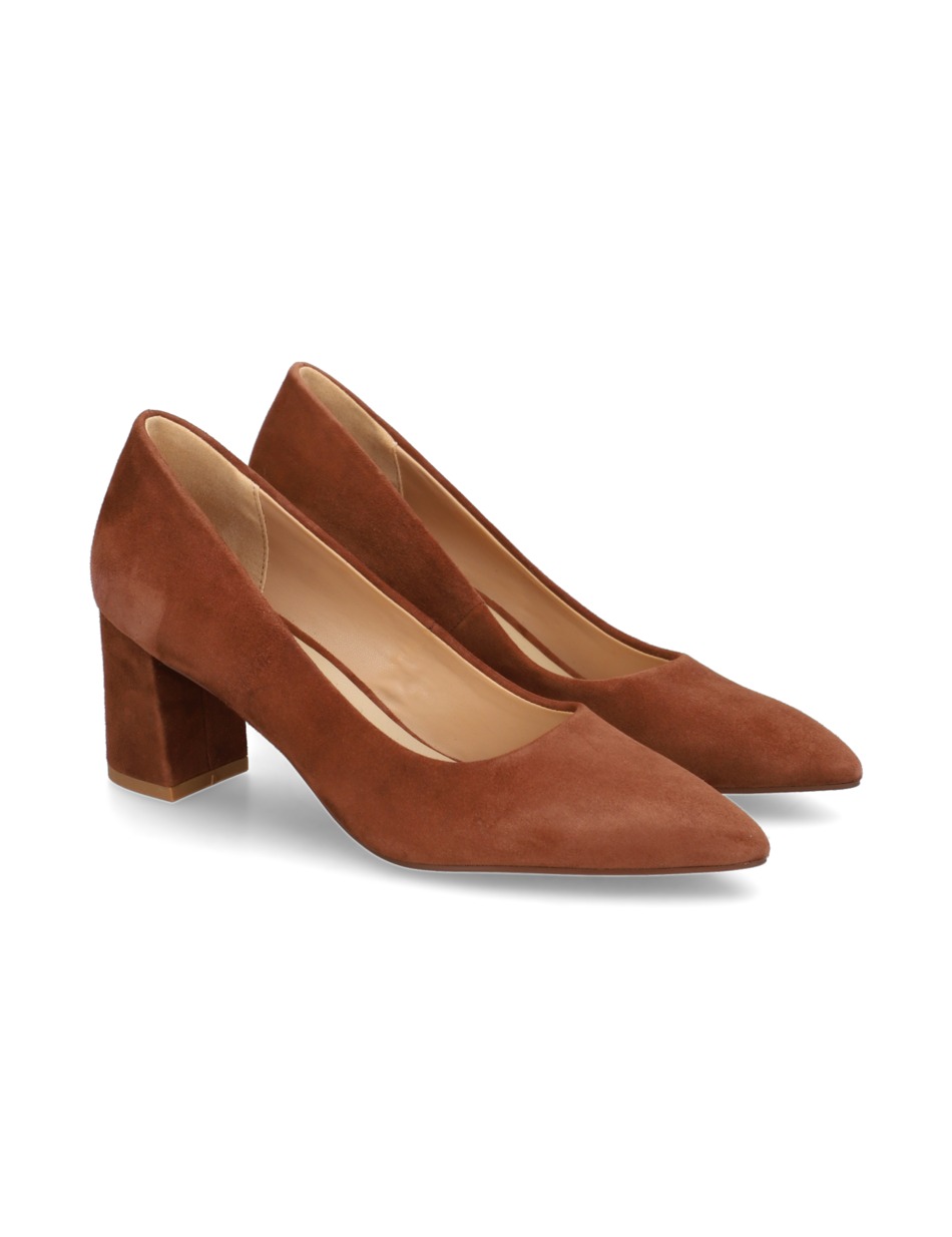 Veloursleder Pumps