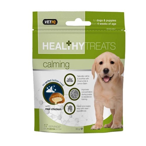 Petiscos calmantes para cães e filhotes