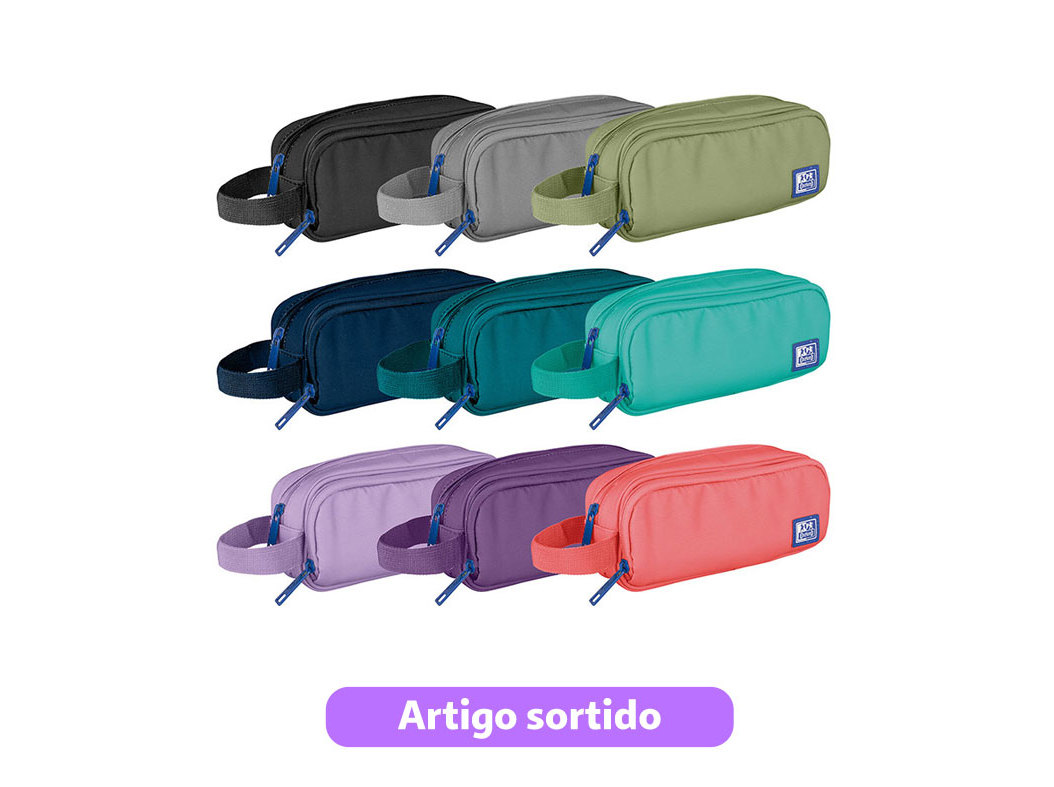 ESTOJO OXFORD B-SMART 22.5X9.5X7CM CORES SORTIDAS