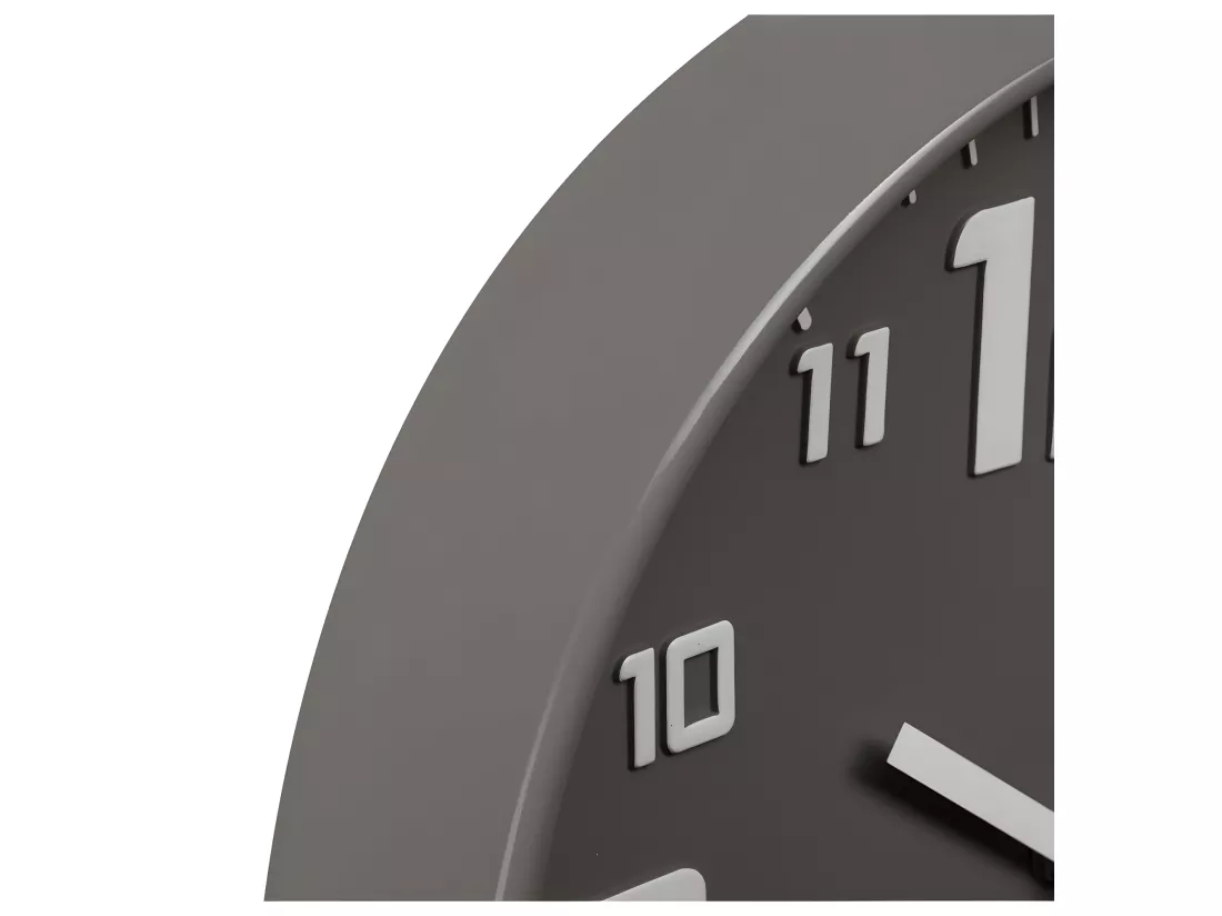 Pendule murale silencieuse Best Gris D 30 cm