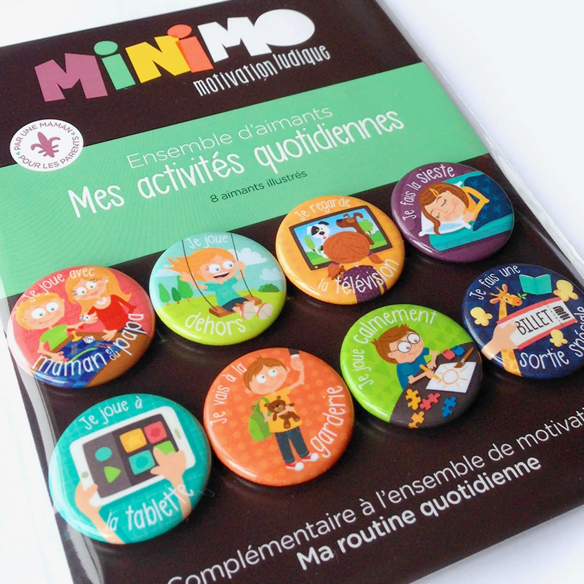 Minimo Aimant Paquet de 8 - Mes Activités Quotidiennes