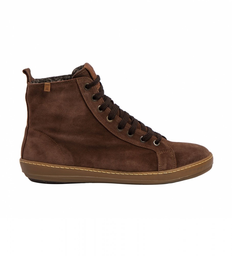 Botas de couro Naturalist N5753 Marrom Meteo
