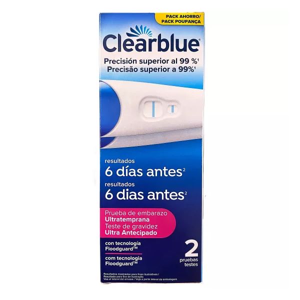 Clearblue Teste de Gravidez 6 Dias Antes 2 Unidades