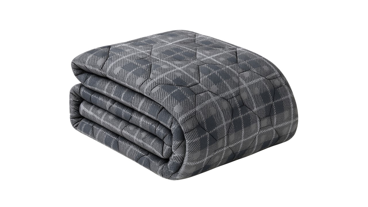 HappyBed Grey Tartan - dekbed zonder overtrek