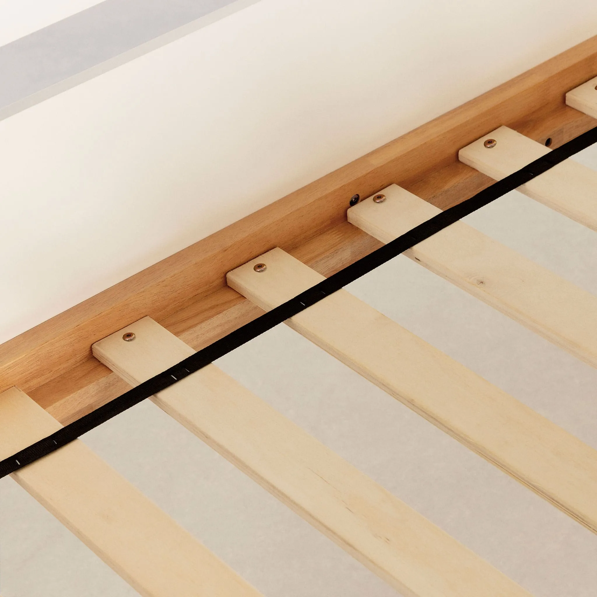 South Shore Lit Simple Mezzanine avec bureau - Bebble Blanc et Naturel