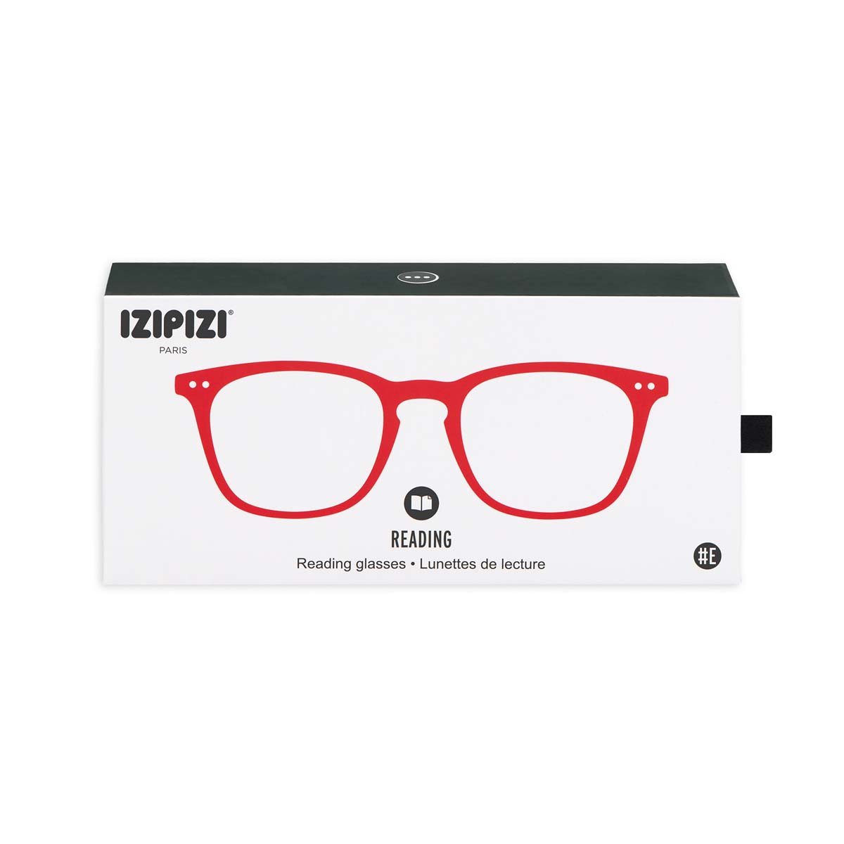 +1.50 Red Square Reading Glasses: Izipizi