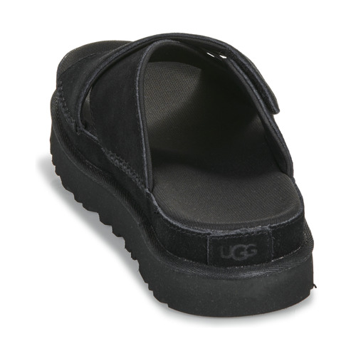UGG - GOLDENSTAR CROSS SLIDE - Noir