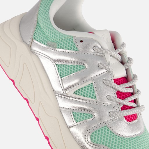 POSH by Poelman Sneakers zilver Synthetisch