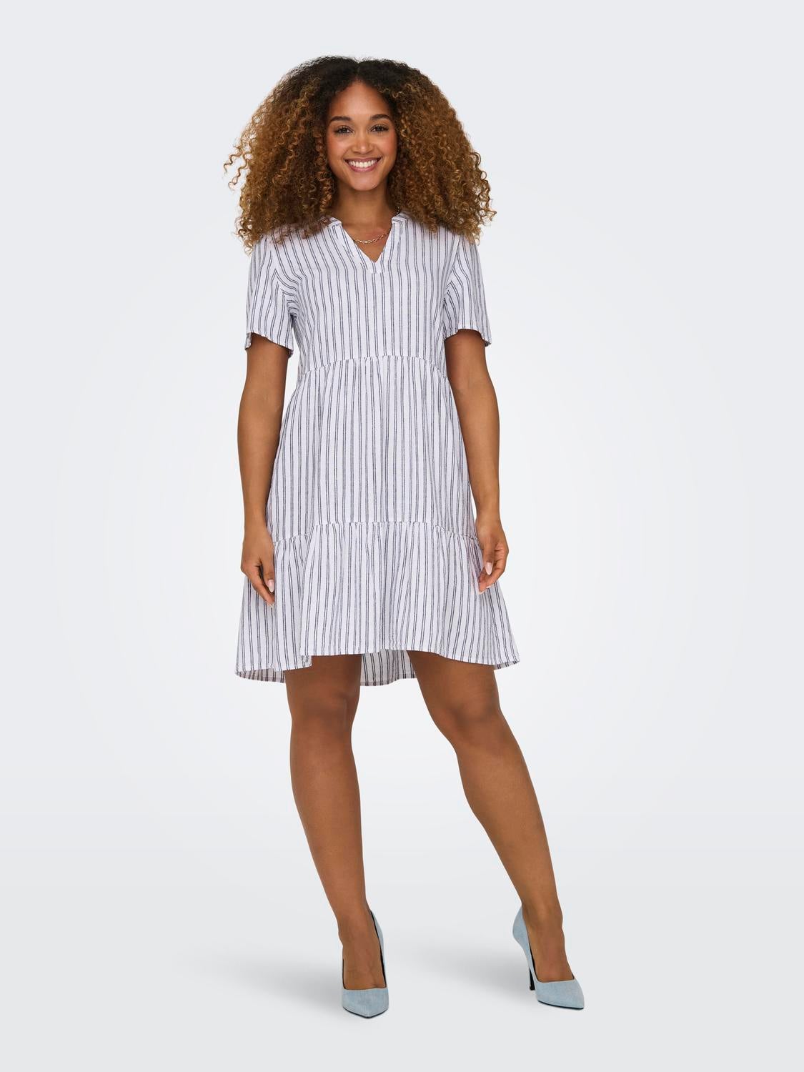 ONLTIRI-CARO Kurzes Kleid Bright White