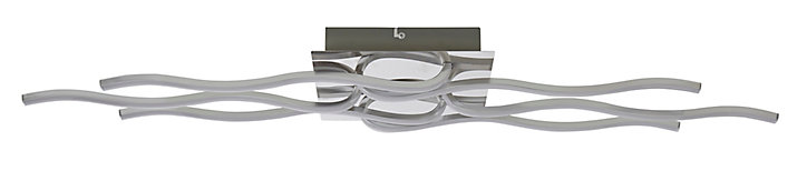 Plafonnier LED intégrée Colours Vaccus chrome Ø20 cm