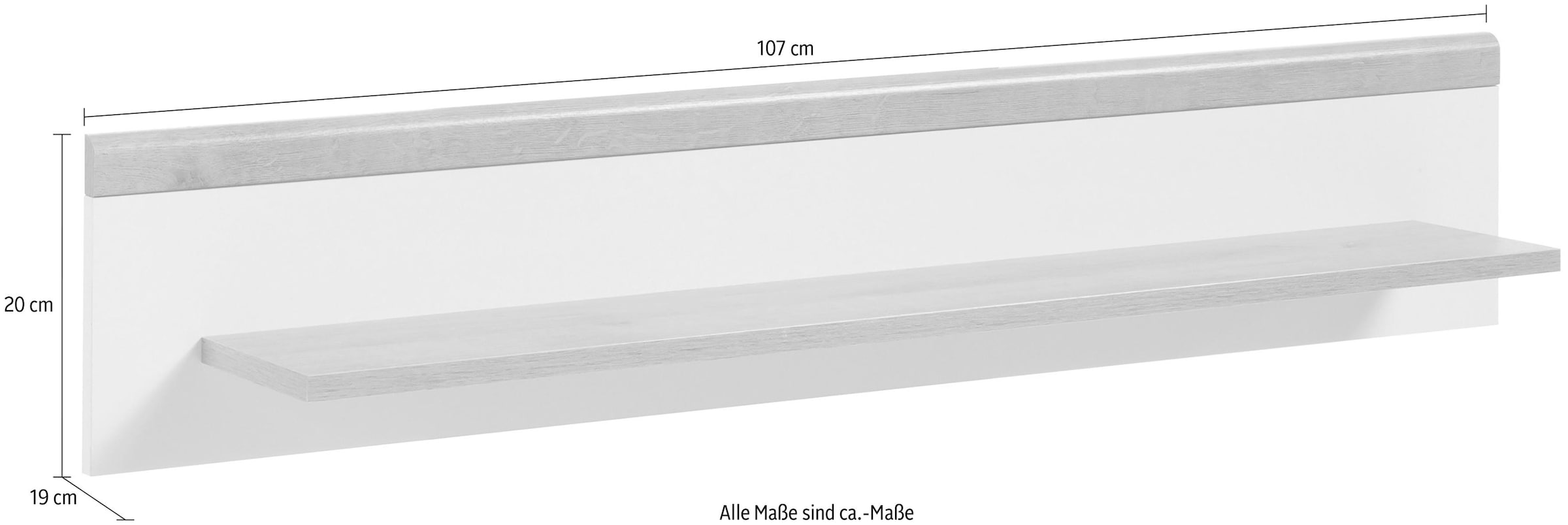 andas Wandboard »Merle« Scandi Design, Breite 107 cm