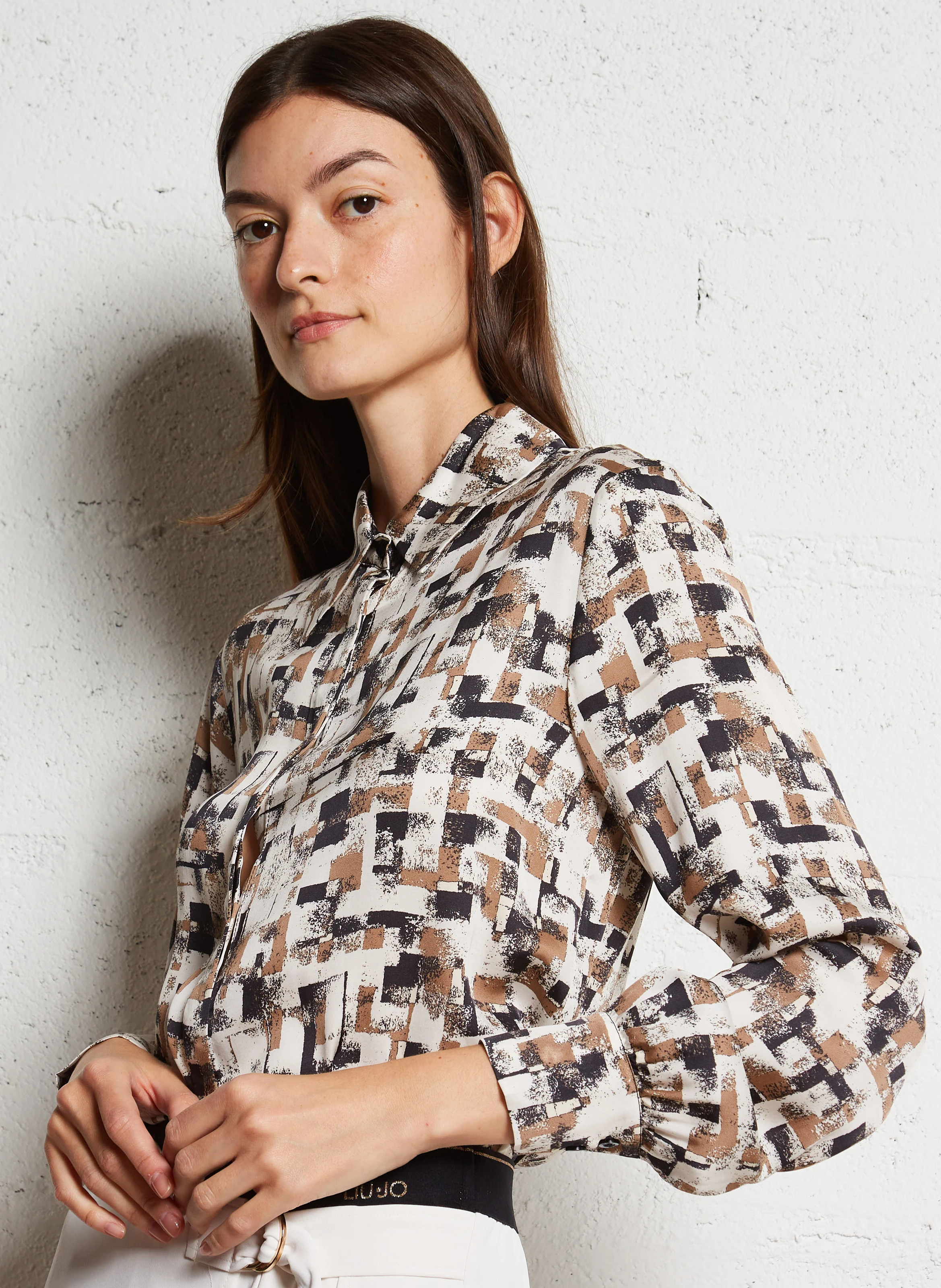 Chemise droite à col classique| Multicolore