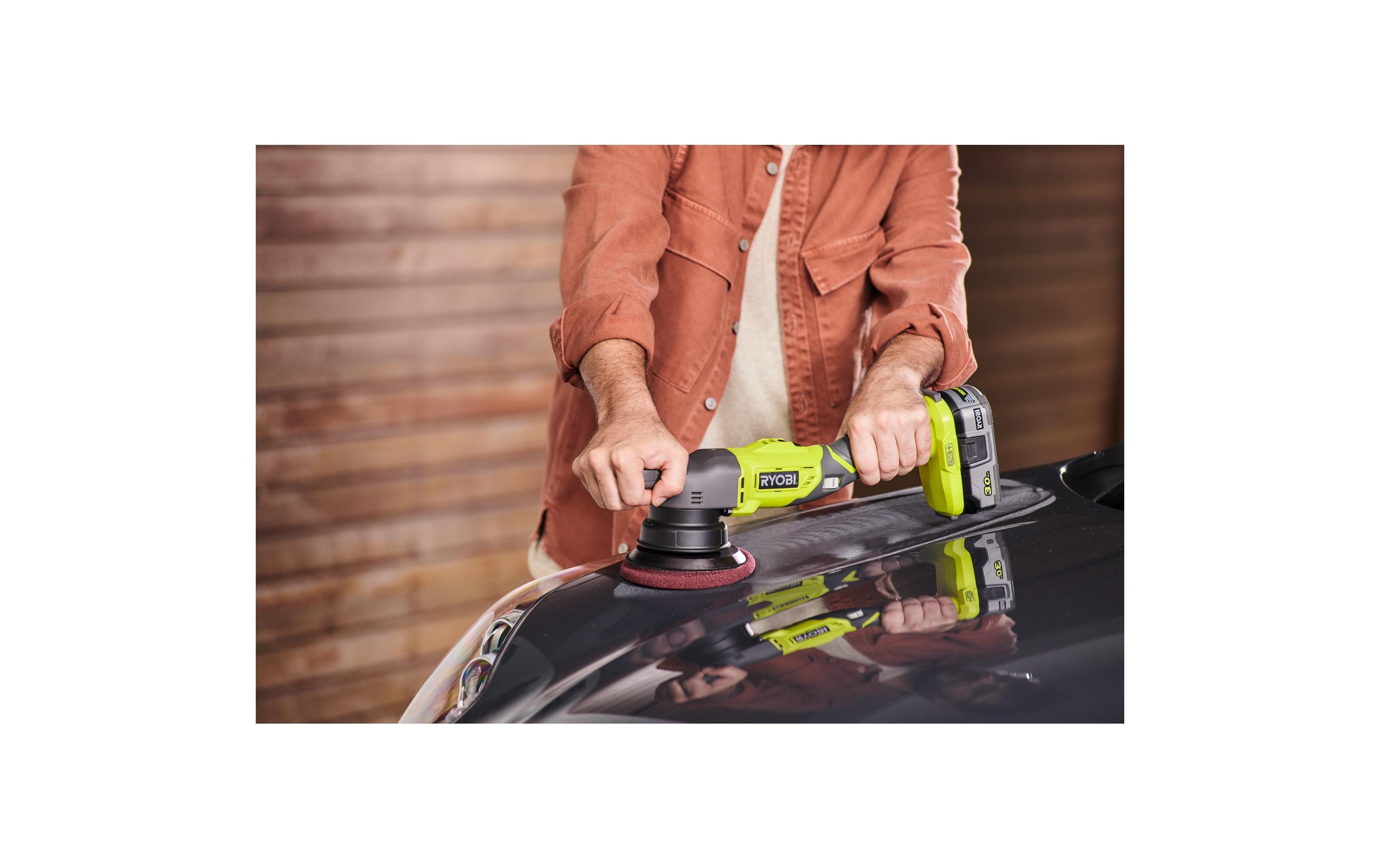 Akku-Winkelpolierer R18P-0, 18 V, Solo<br>Leistungsstarker Dual-Action-Polierer