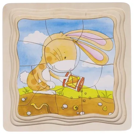 goki Schichtenpuzzle Gemüsebeet 53 Teile