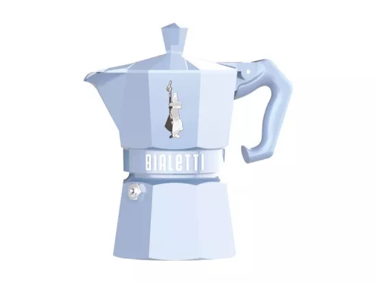 Cafetière Moka Exclusive Bleu Pastel 3 T Bialetti - Collection Vintage Italienne