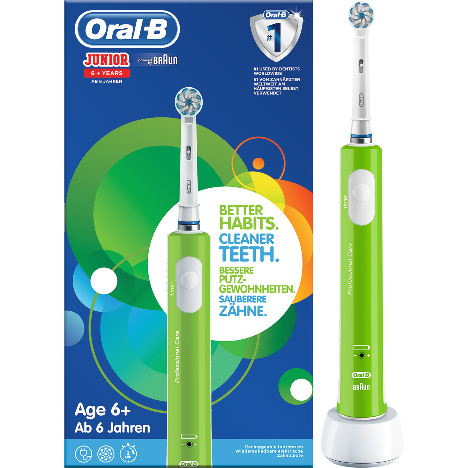 Oral-B Junior Elektrische Zahnbürste grün