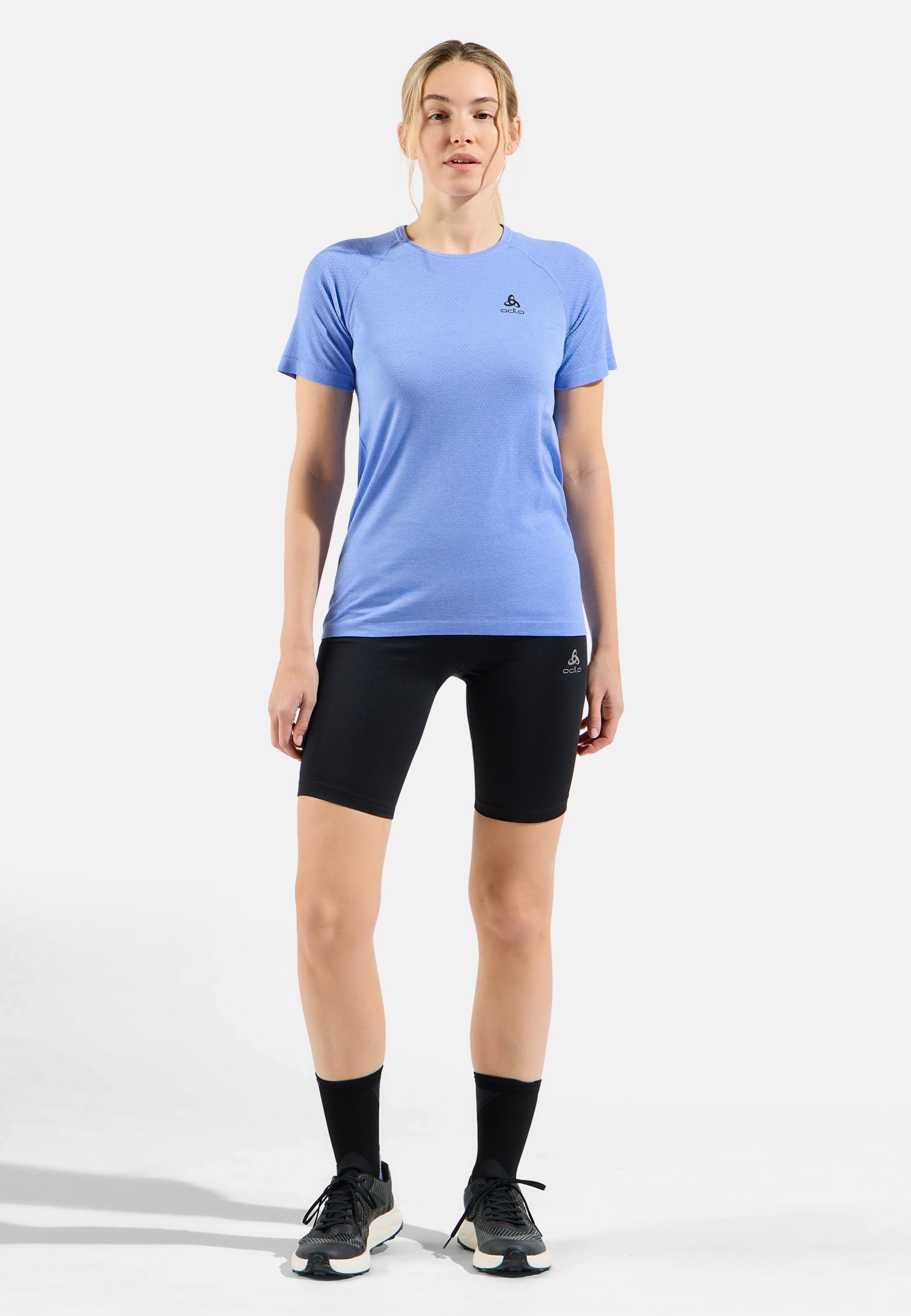 Essentials Seamless Laufshirt in Persian jewel melange