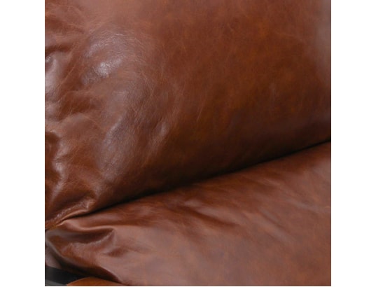 BOIS ET CHIFFONS CONCEPT - Fauteuil en cuir marron damo - mango