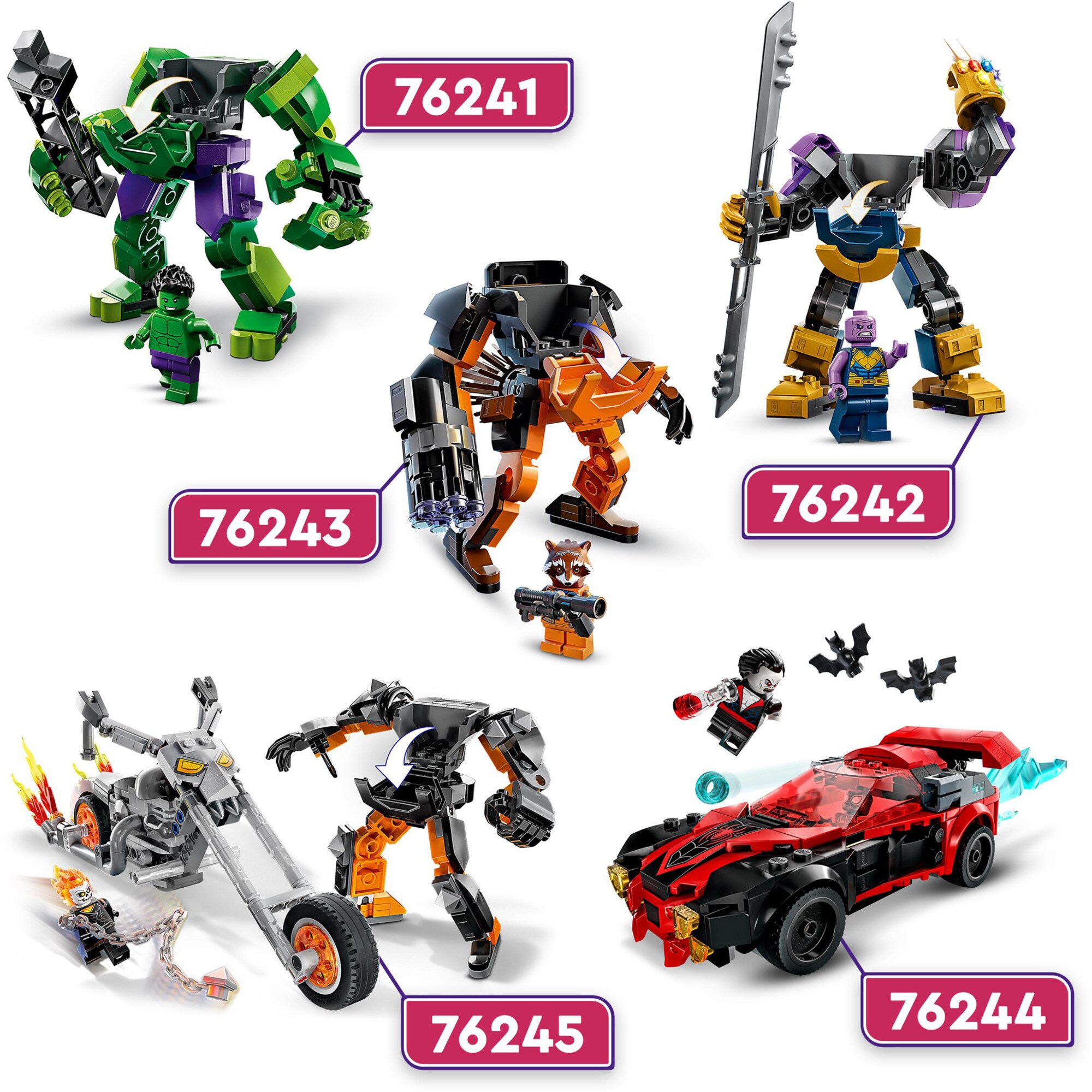 LEGO Konstruktionsspielzeug Marvel Rocket Mech